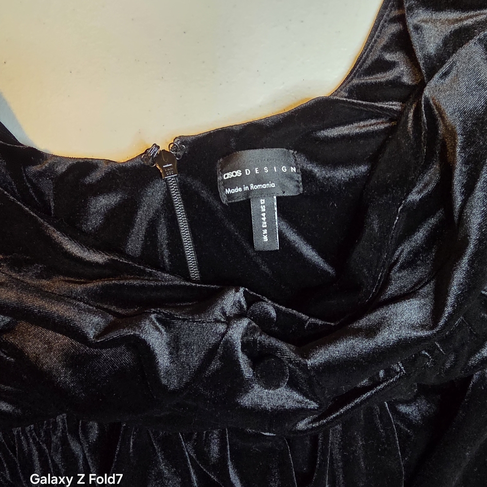ASOS Luxe Black Velvet dress